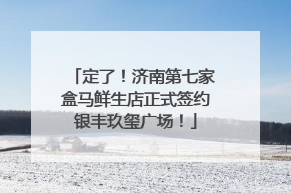 定了！济南第七家盒马鲜生店正式签约银丰玖玺广场！