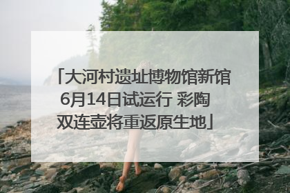 大河村遗址博物馆新馆6月14日试运行 彩陶双连壶将重返原生地