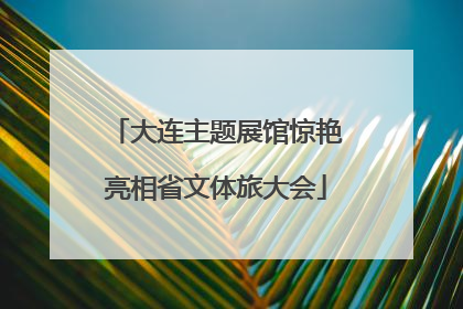 大连主题展馆惊艳亮相省文体旅大会