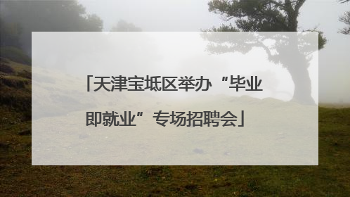 天津宝坻区举办“毕业即就业”专场招聘会