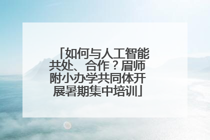 如何与人工智能共处、合作？眉师附小办学共同体开展暑期集中培训