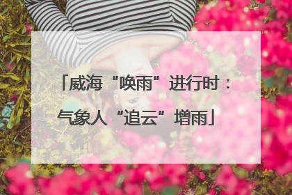 威海“唤雨”进行时：气象人“追云”增雨