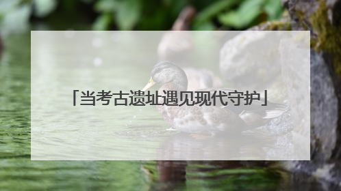 当考古遗址遇见现代守护