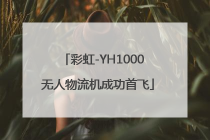 彩虹-YH1000无人物流机成功首飞