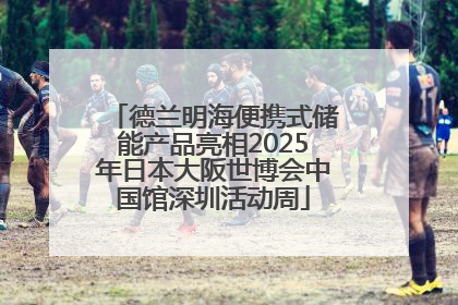 德兰明海便携式储能产品亮相2025年日本大阪世博会中国馆深圳活动周