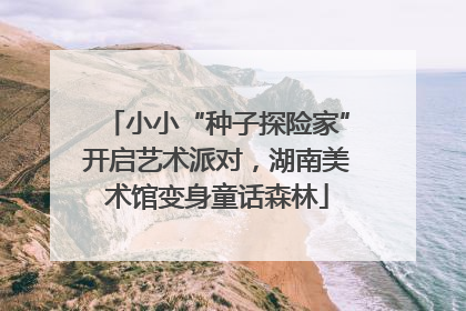小小“种子探险家”开启艺术派对，湖南美术馆变身童话森林