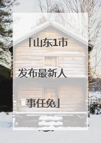 山东1市发布最新人事任免