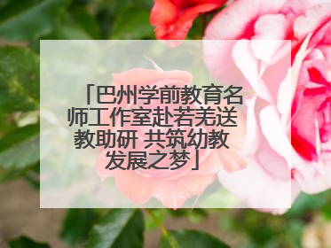 巴州学前教育名师工作室赴若羌送教助研 共筑幼教发展之梦