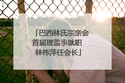 巴西林氏宗亲会首届理监事就职 林伟萍任会长