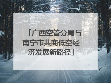 广西空管分局与南宁市共商低空经济发展新路径