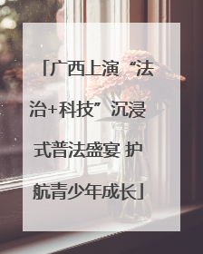 广西上演“法治+科技”沉浸式普法盛宴 护航青少年成长