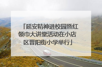 延安精神进校园暨红领巾大讲堂活动在小店区晋阳街小学举行