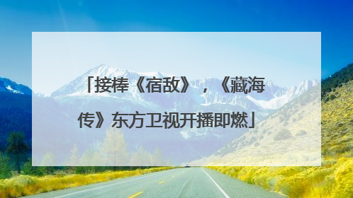 接棒《宿敌》，《藏海传》东方卫视开播即燃