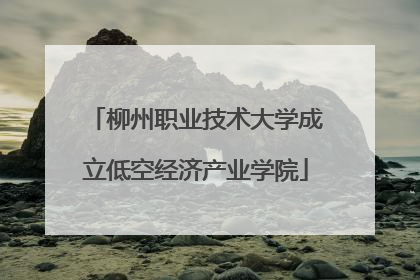 柳州职业技术大学成立低空经济产业学院