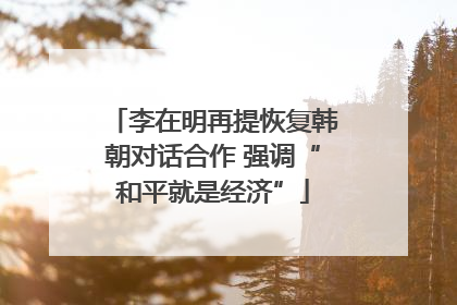 李在明再提恢复韩朝对话合作 强调“和平就是经济”