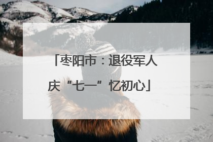 枣阳市：退役军人庆“七一”忆初心