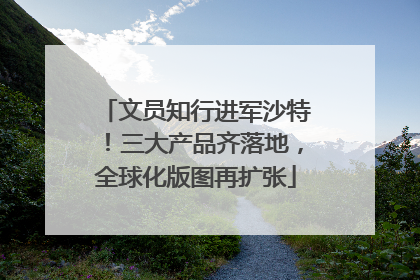 文员知行进军沙特！三大产品齐落地，全球化版图再扩张