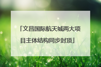 文昌国际航天城两大项目主体结构同步封顶