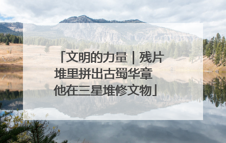文明的力量｜残片堆里拼出古蜀华章 他在三星堆修文物
