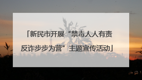 新民市开展“禁毒人人有责 反诈步步为营”主题宣传活动