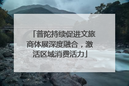 普陀持续促进文旅商体展深度融合，激活区域消费活力