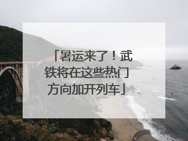 暑运来了！武铁将在这些热门方向加开列车