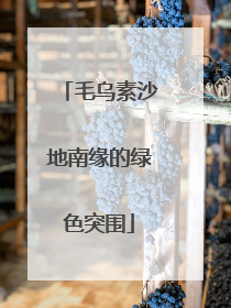 毛乌素沙地南缘的绿色突围