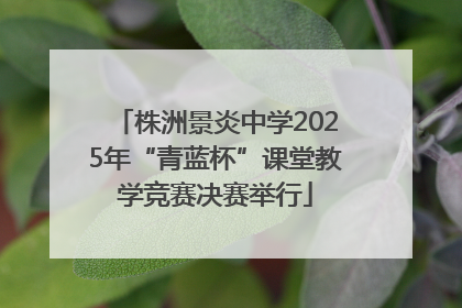 株洲景炎中学2025年“青蓝杯”课堂教学竞赛决赛举行