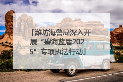 潍坊海警局深入开展“碧海蓝盾2025”专项执法行动