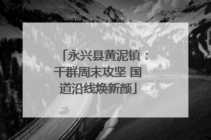 永兴县黄泥镇：干群周末攻坚 国道沿线焕新颜