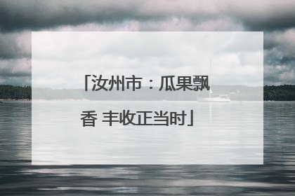 汝州市：瓜果飘香 丰收正当时