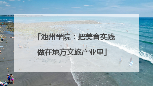 池州学院：把美育实践做在地方文旅产业里