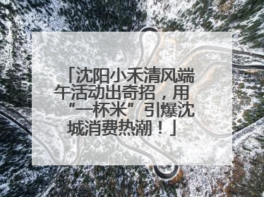 沈阳小禾清风端午活动出奇招，用“一杯米”引爆沈城消费热潮！