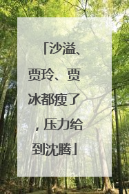 沙溢、贾玲、贾冰都瘦了，压力给到沈腾