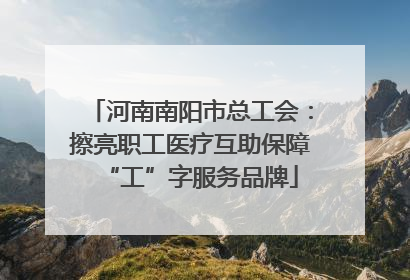 河南南阳市总工会：擦亮职工医疗互助保障“工”字服务品牌