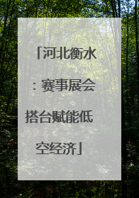 河北衡水：赛事展会搭台赋能低空经济