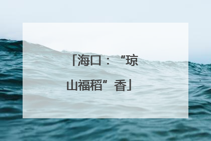 海口：“琼山福稻”香