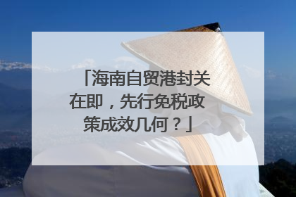 海南自贸港封关在即，先行免税政策成效几何？