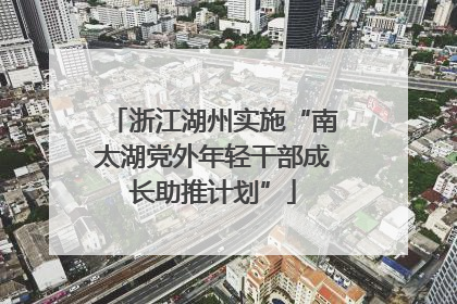 浙江湖州实施“南太湖党外年轻干部成长助推计划”