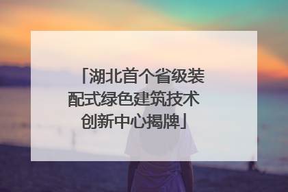 湖北首个省级装配式绿色建筑技术创新中心揭牌