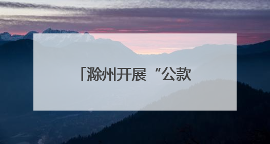 滁州开展“公款私存”专项整治