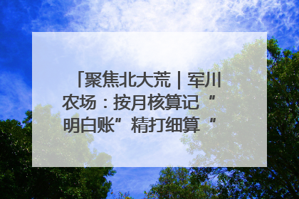 聚焦北大荒｜军川农场：按月核算记“明白账”精打细算“过紧日子”