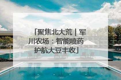 聚焦北大荒｜军川农场：智能喷药护航大豆丰收