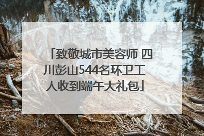 致敬城市美容师 四川彭山544名环卫工人收到端午大礼包