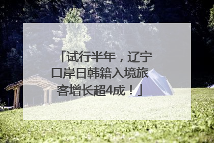 试行半年，辽宁口岸日韩籍入境旅客增长超4成！