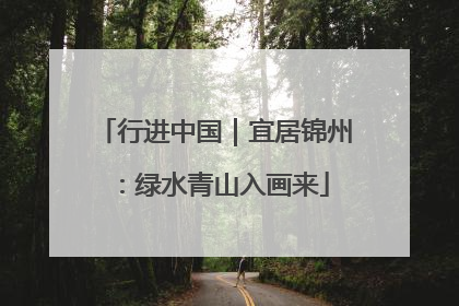 行进中国｜宜居锦州：绿水青山入画来