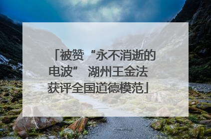 被赞“永不消逝的电波” 湖州王金法获评全国道德模范