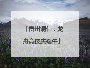 贵州铜仁：龙舟竞技庆端午