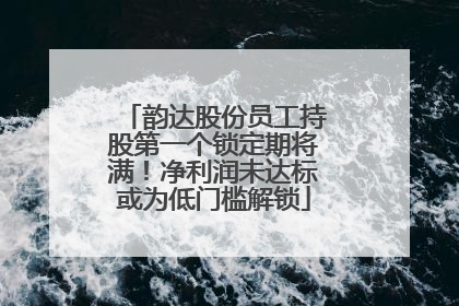 韵达股份员工持股第一个锁定期将满！净利润未达标或为低门槛解锁