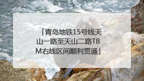 青岛地铁15号线天山一路至天山二路TBM右线区间顺利贯通